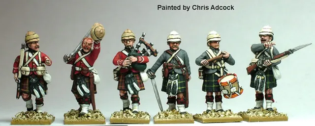Perry Miniatures Sudan SB26 highland commandement figurine 28mm