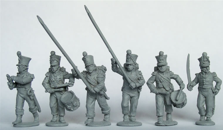 Perry Miniatures Napoleonic FN83 Young Guard figurines voltigeurs avancent