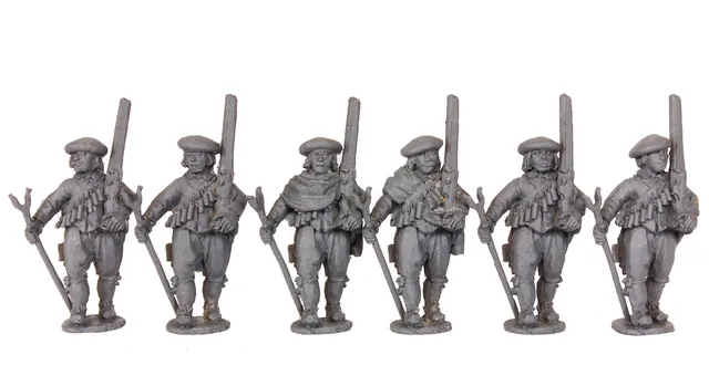 Perry Miniatures SW7 Mousquetaires figurines 28mm marche