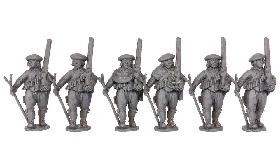 Perry Miniatures SW7 Mousquetaires figurines 28mm marche