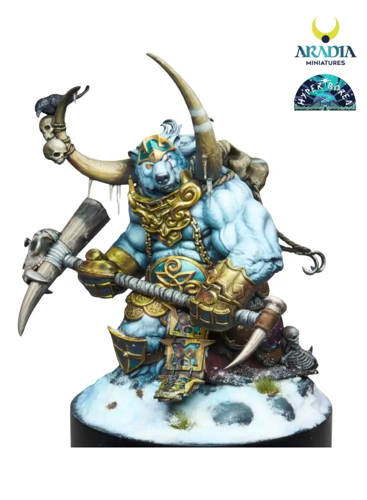 Aradia Hyperborea Björnak figurine résine guerrier