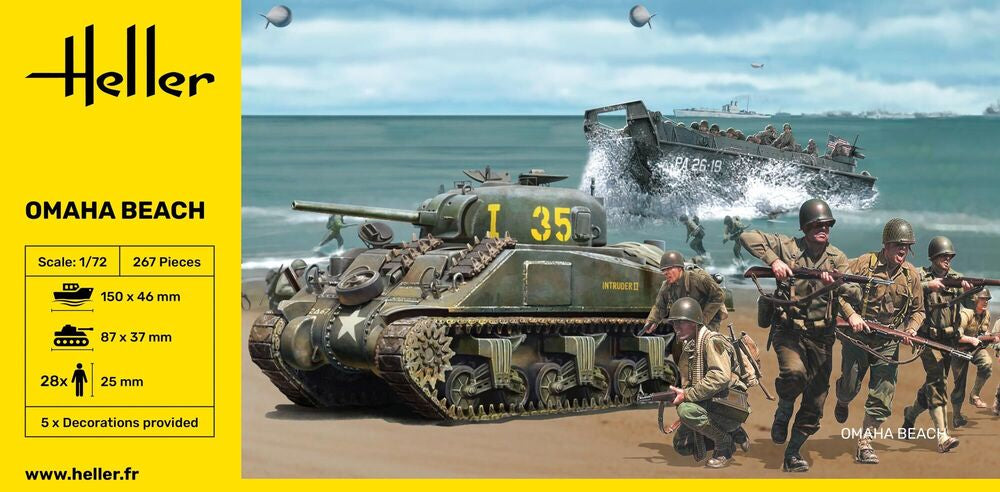 Heller Historical Collection Omaha Beach 1/72 maquette diorama