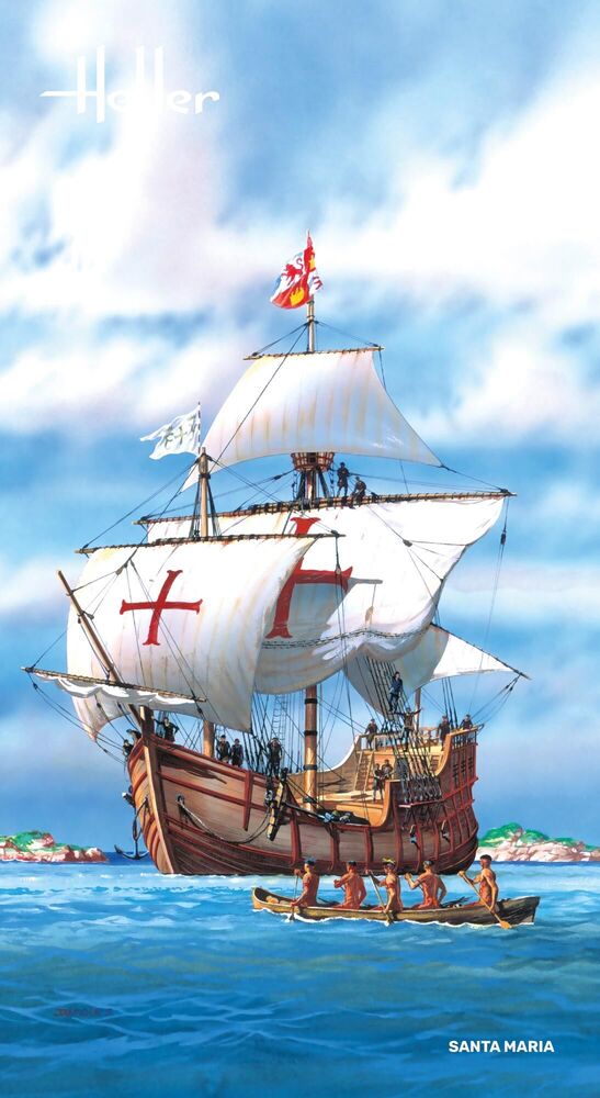 Heller Historical Santa Maria maquette bateau 1/75 voilier