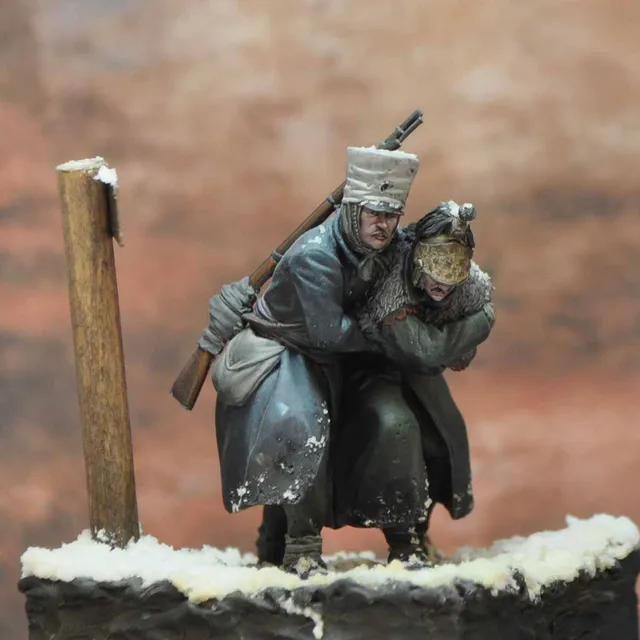 ART GIRONA Napoleonic War Moscow Battle 1812 figurine 54mm