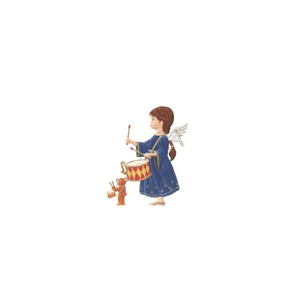 Art Girona Miniatures Angel drumming figurine 54 mm à peindre