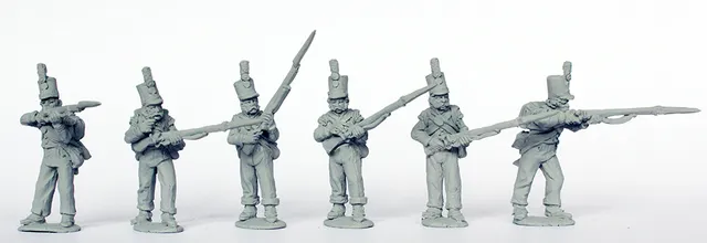 Perry Napoleonic PORT 7 figurines infanterie compagnies flanc 1810-15