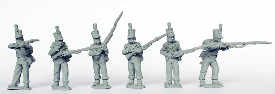 Perry Napoleonic PORT 7 figurines infanterie compagnies flanc 1810-15