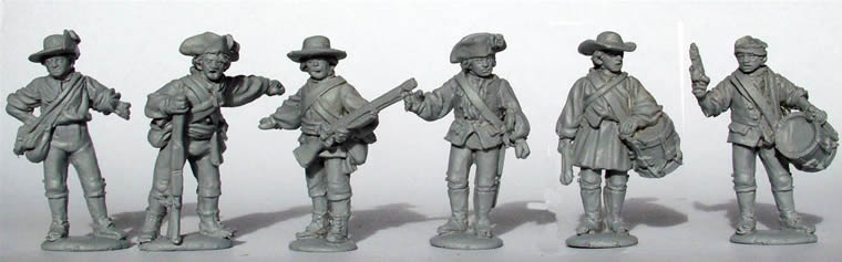 Perry Miniatures AW133 figurines milice du Sud commandement