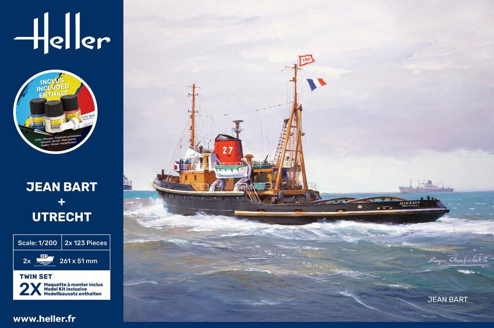 Heller Twinset Jean Bart + Utrecht 1/200 maquette bateau