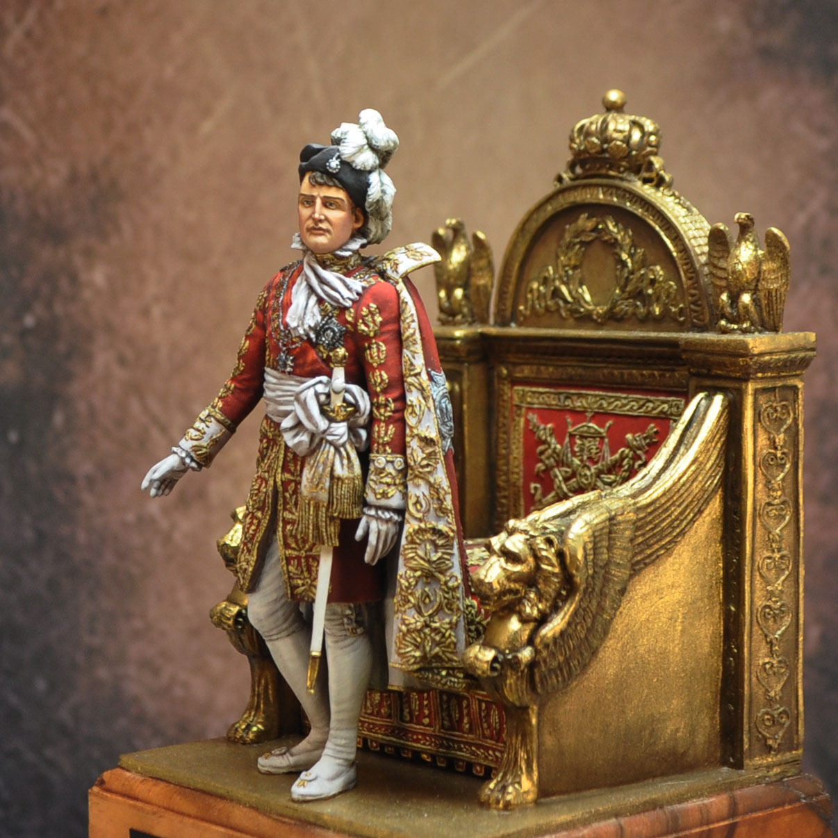 Art Girona 70mm Napoleon 2 avril 1810 figurine métal