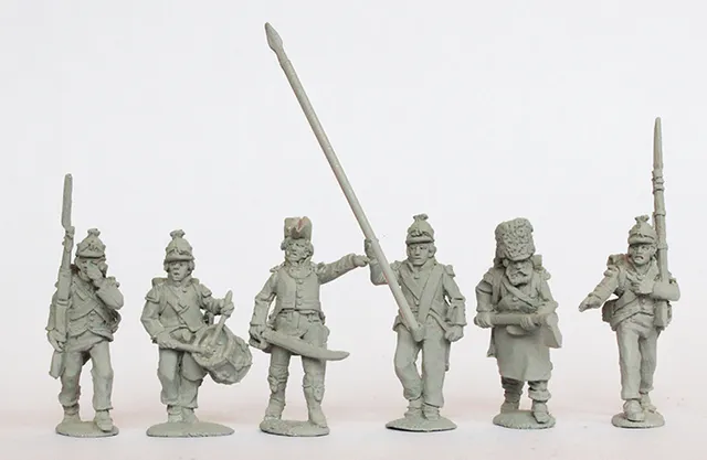 Perry Napoleonic FE 3 commandement bataillon léger figurines