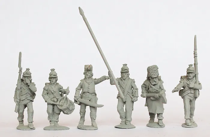 Perry Napoleonic FE 3 commandement bataillon léger figurines