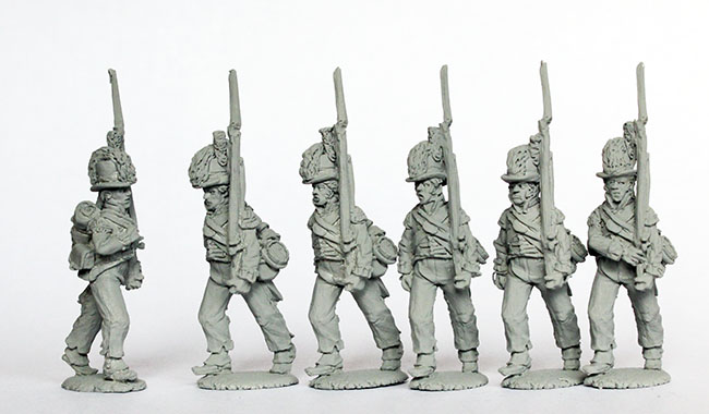 Perry BH 98 compagnies de flanc figurines 28mm chapeau rond