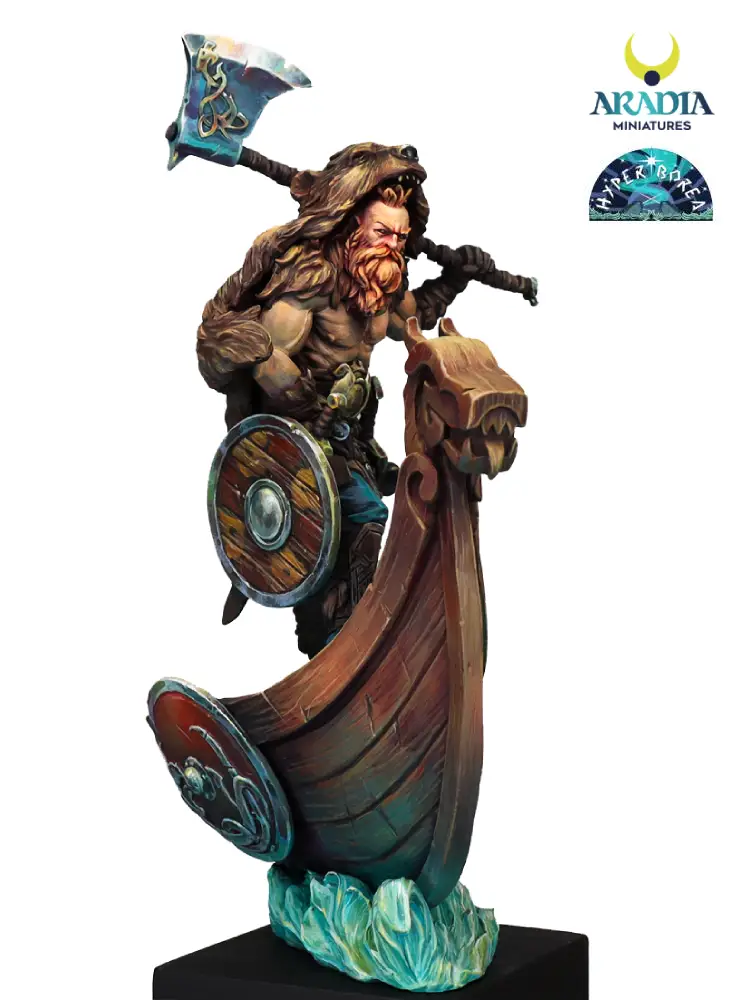 Aradia Minis Hyperborea Òlafur figurine guerrier fourrure
