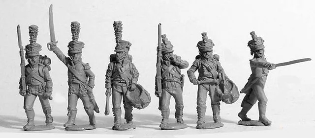 Perry Miniatures Napoleonic NCR 30 figurines Reuss Waldeck avance