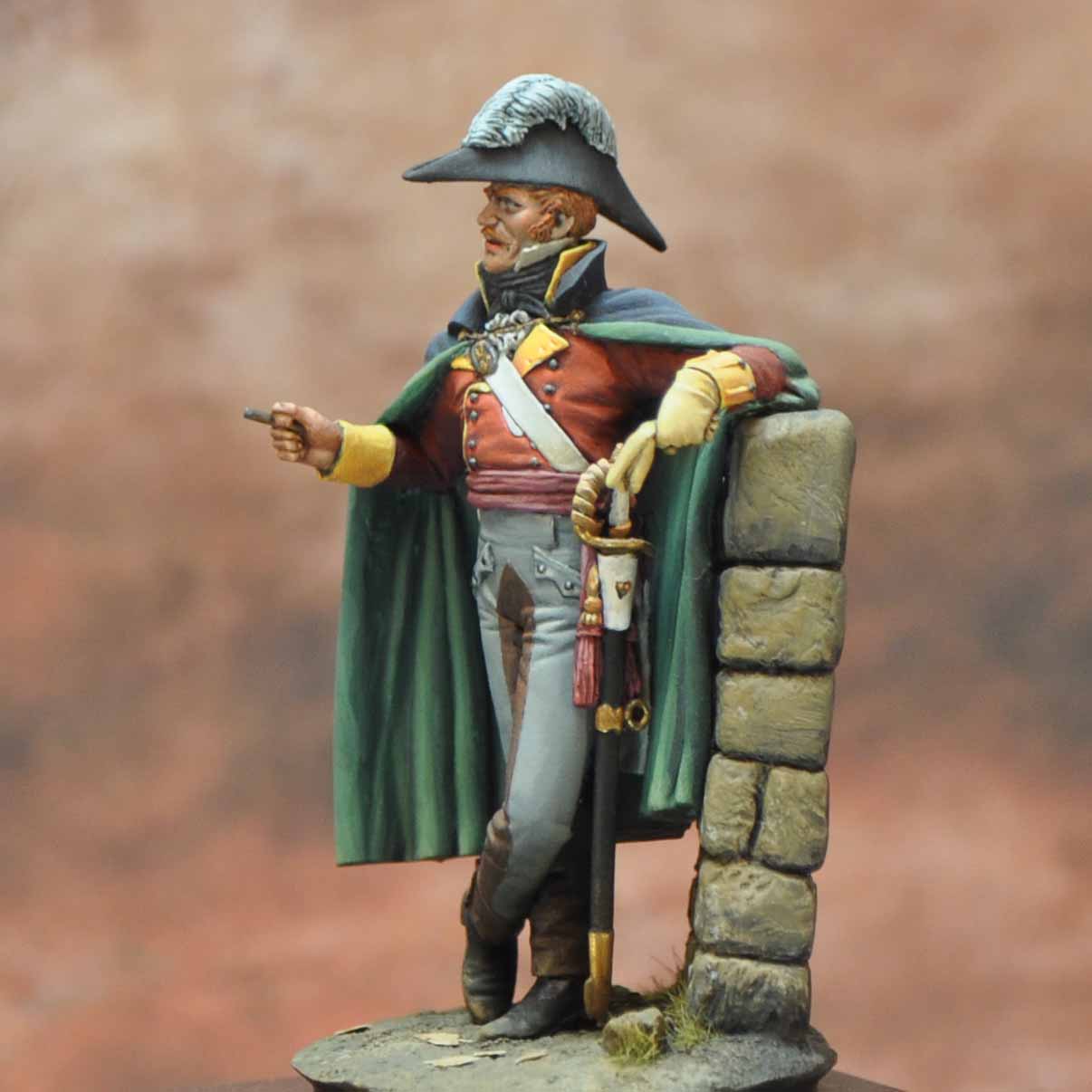 Art Girona Napoleonic Officer 88th figurine 1812 Espagne