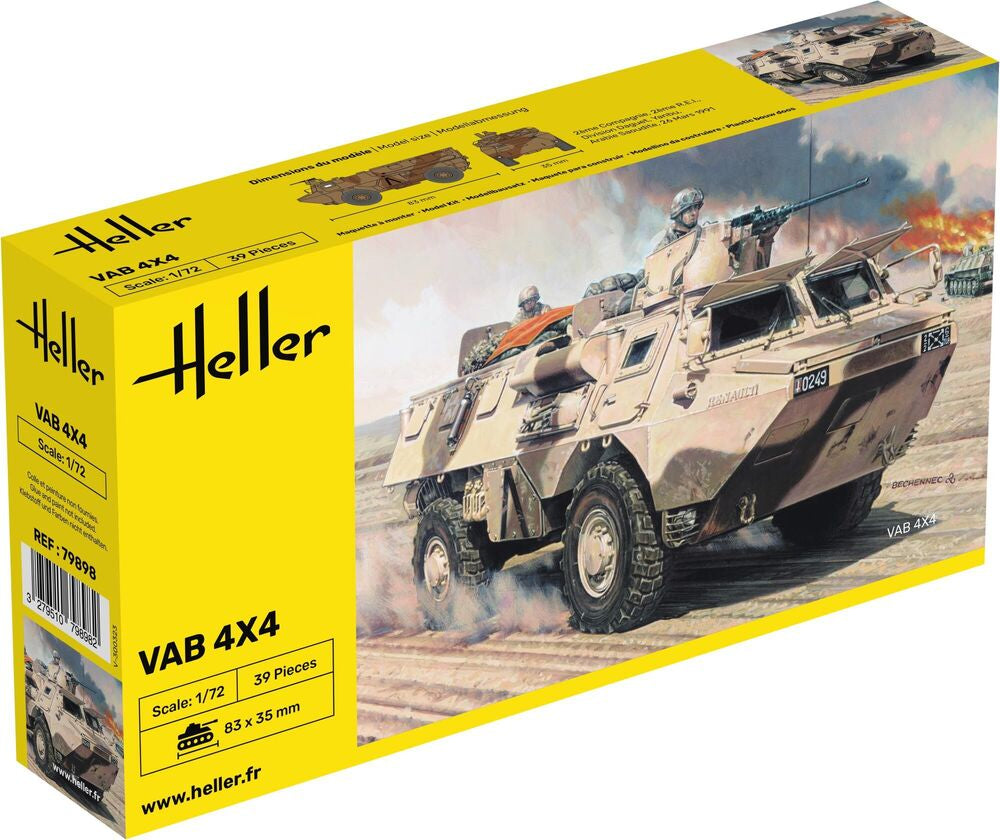 Heller The 9.99 VAB 4x4 maquette blindé 1/72 armée française