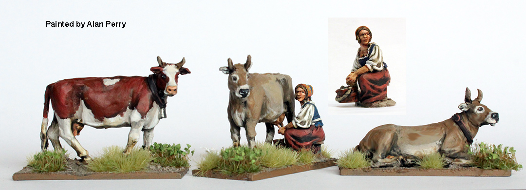 Perry Miniatures Napoleonic NX11 laitière vaches figurines métal