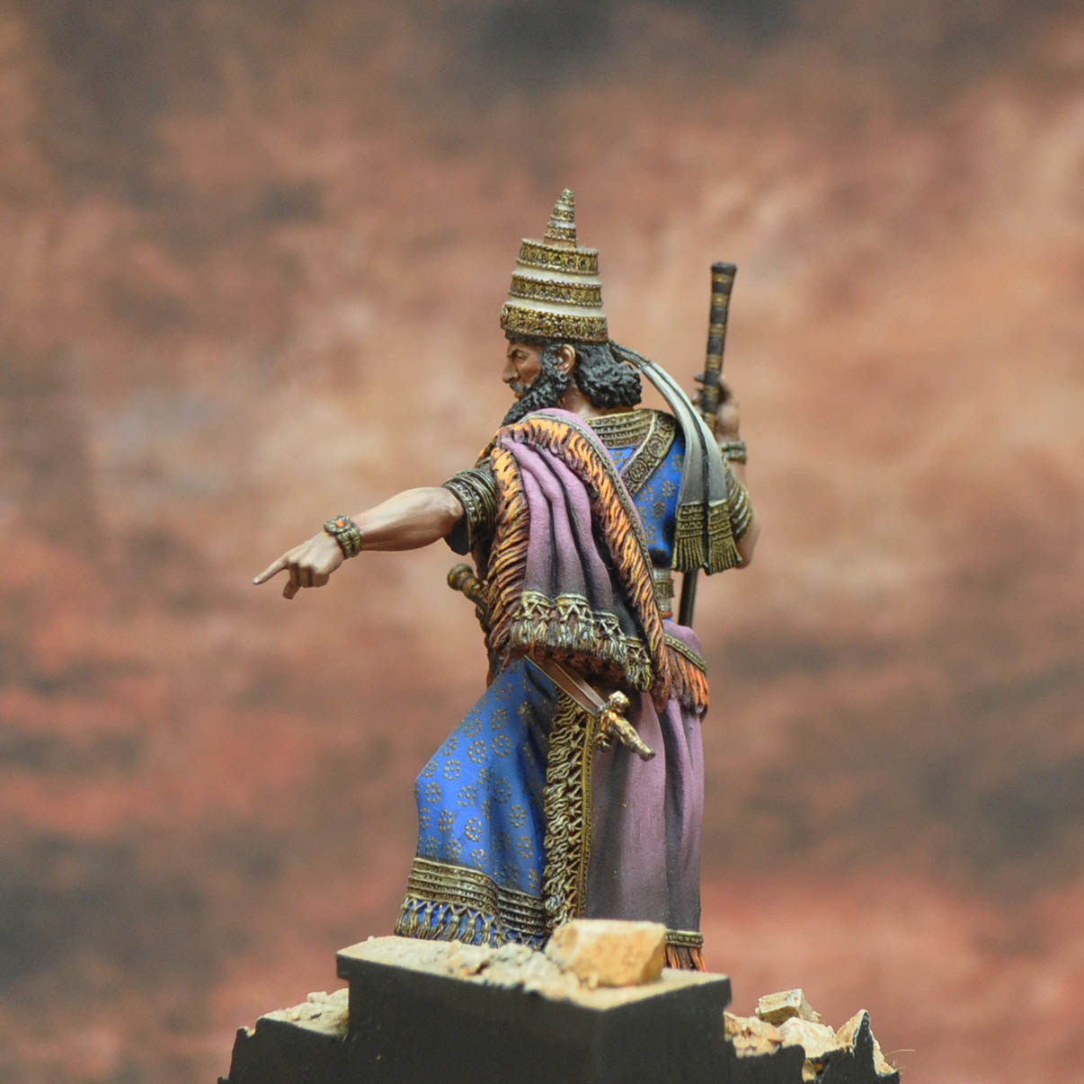 ART Girona Serie Historical Sargon II figurine roi assyrien