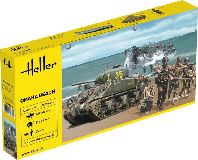 Heller Historical Collection Omaha Beach 1/72 maquette diorama