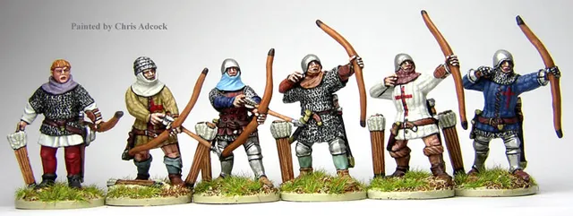 Perry Agincourt AO13 archers vétérans figurines 28mm
