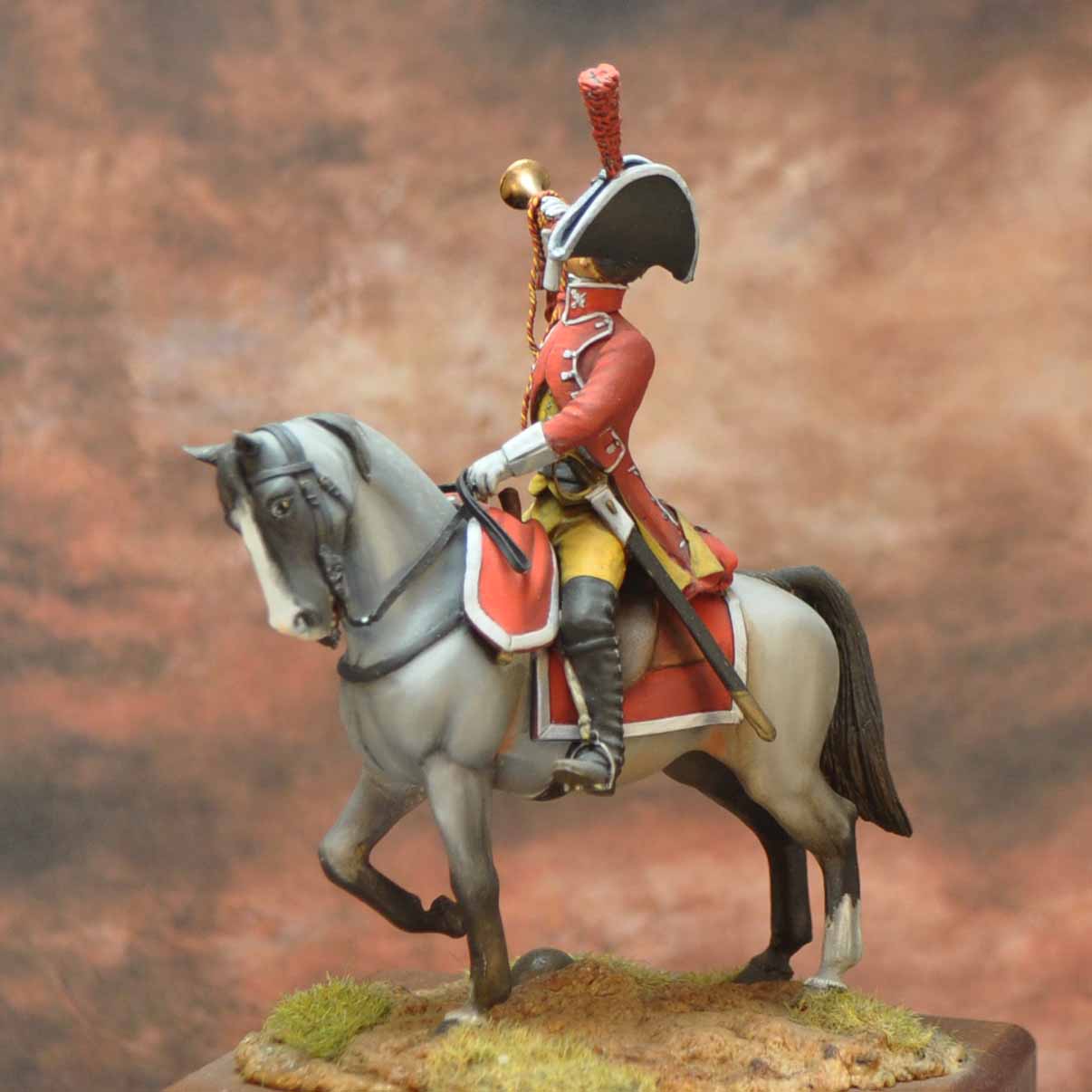 Art Girona Napoleonic Trumpet Dragons figurine 54 mm Espagne