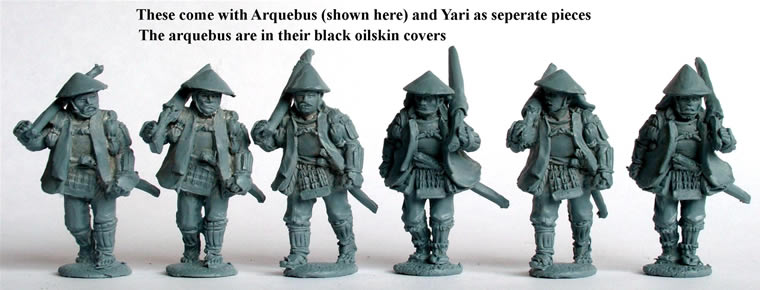 Perry Samurai SAM57 Ashigaru figurines 28mm haori