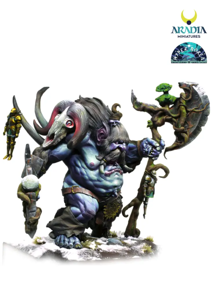 Hyperborea Jotun Troll figurine résine 32mm