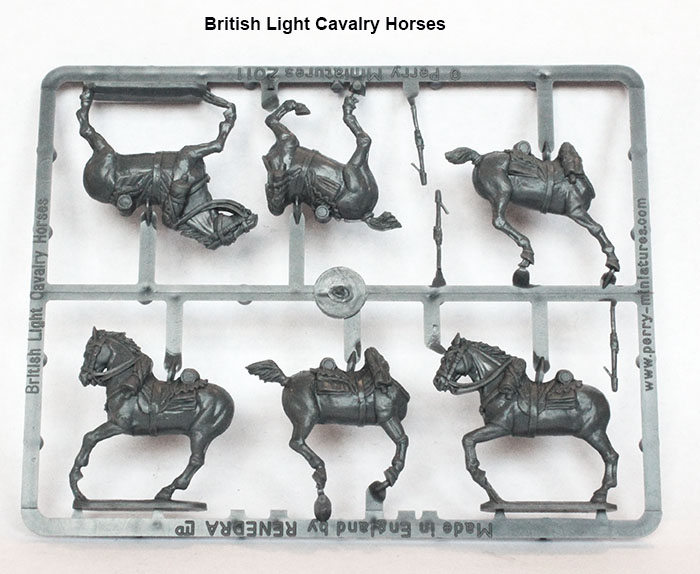 Perry Miniatures B44 Chevaux cavalerie légère britannique plastique