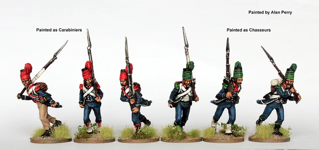 Perry Miniatures REVF 14 chasseurs figurines 28mm course