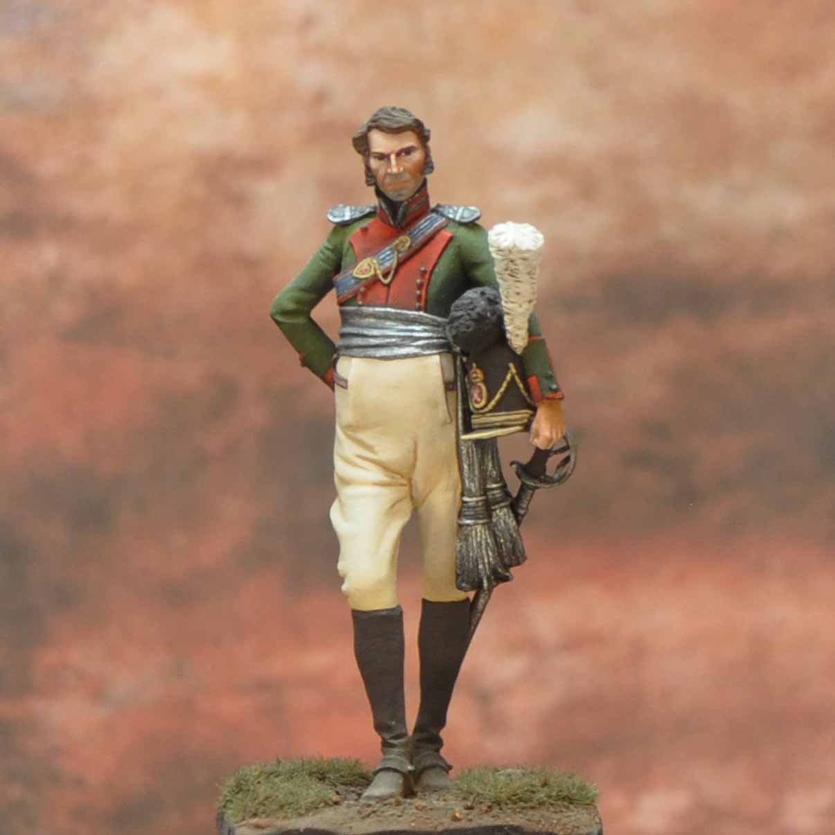Art Girona Napoleonic War Senior General Staff 1812 figurine 54mm