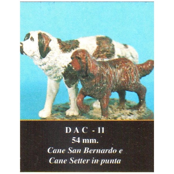 ART GIRONA Bases Saint-Bernard Setter chiens diorama
