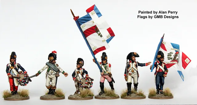 Perry Miniatures Revolutionary French REVF 3 figurines commandement 1791