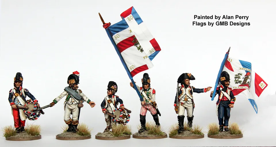 Perry Miniatures Revolutionary French REVF 3 figurines commandement 1791