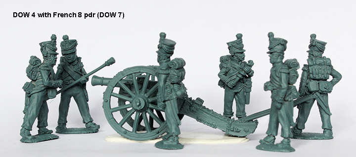 Perry Miniatures Napoleonic DOW 4 artillerie à pied figurines chargeant canon