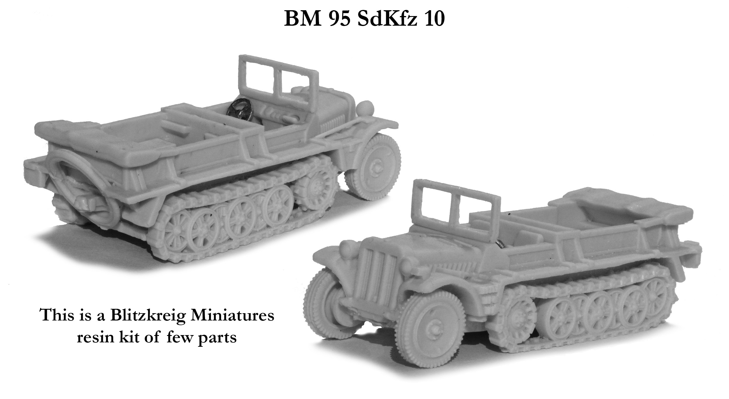 Perry World War 2 BM95 SdKfz 10 maquette résine