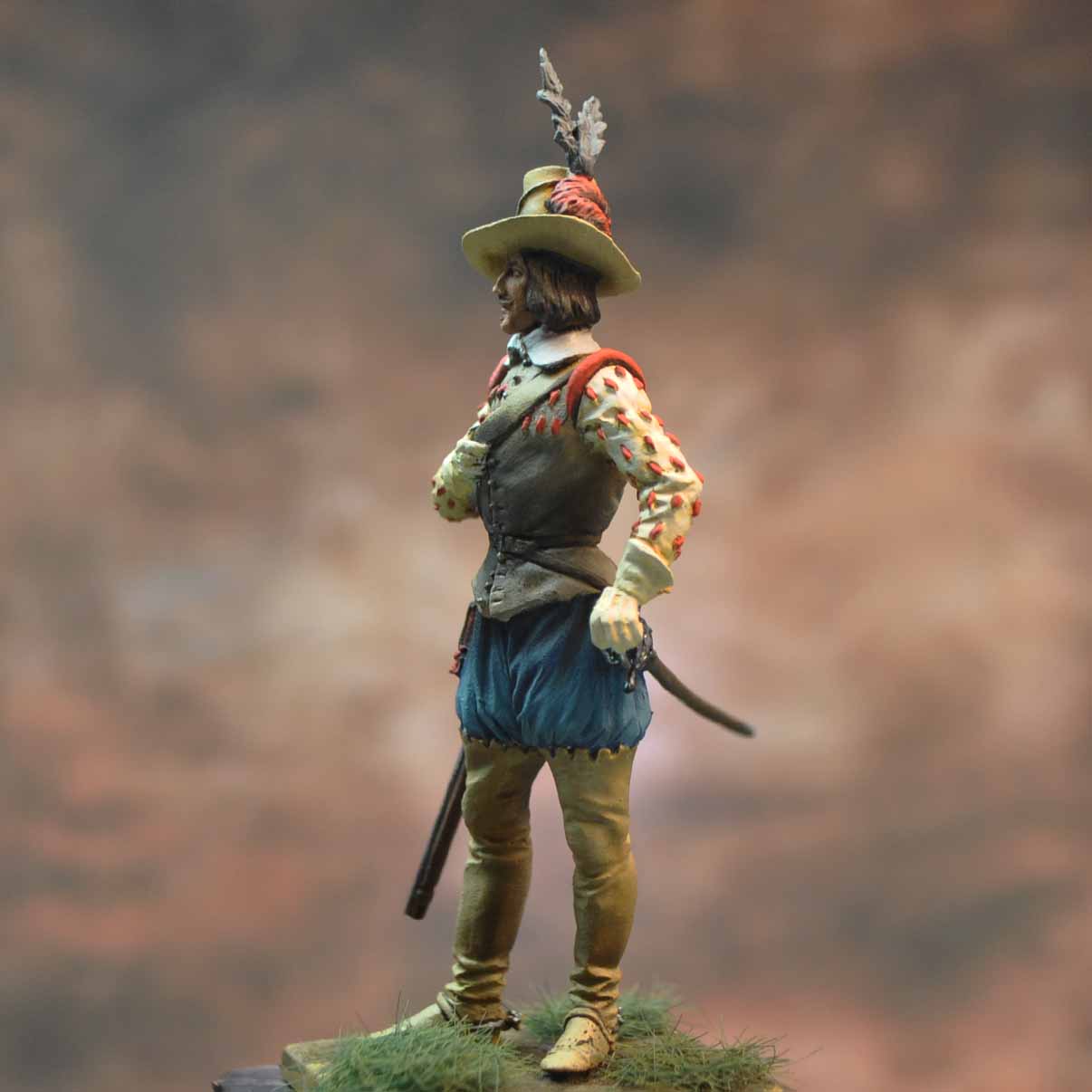 Art Girona General Arquebusier Espagnol figurine 54 mm 1618