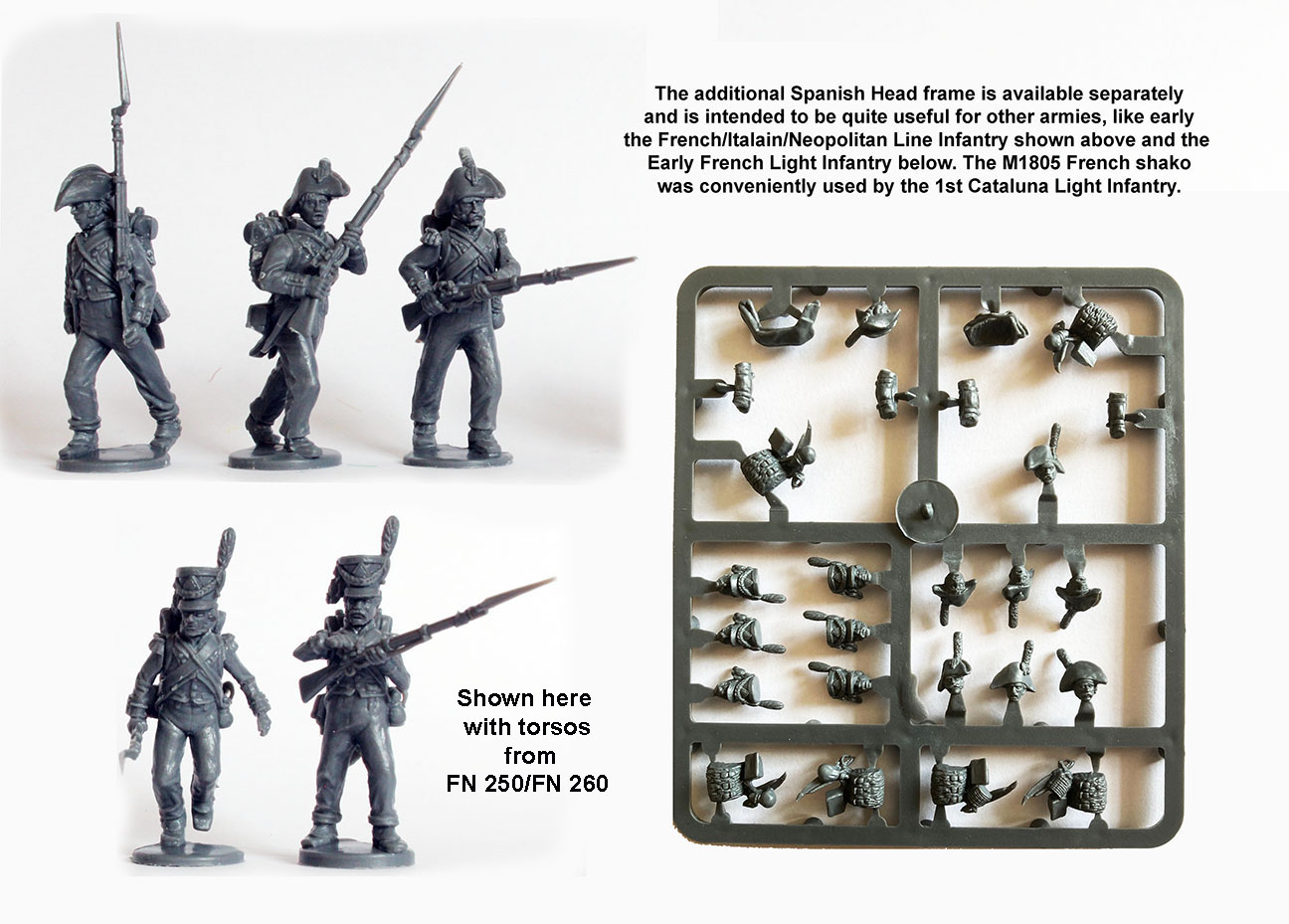 Perry Miniatures Plastic B 88 têtes espagnoles accessoires 28mm