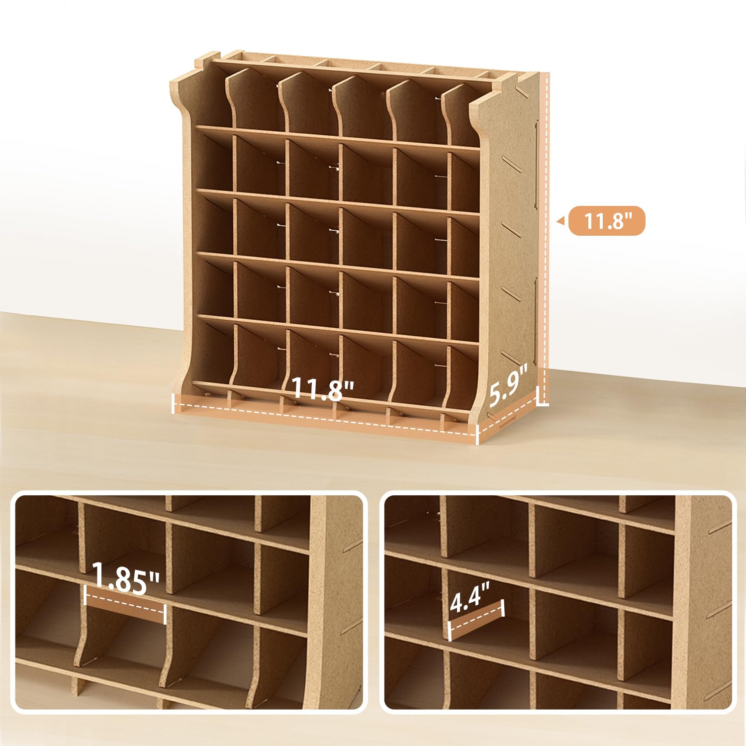 Bucasso Hobby Organizer GK9 casier peinture 30 flacons MDF