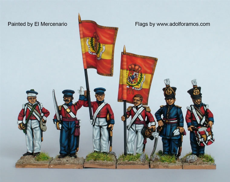 Perry Miniatures Carlist War ISA43 figurines commandement 28mm