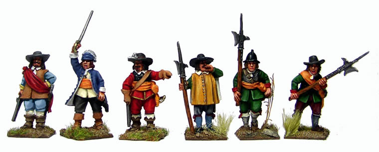 Perry Miniatures ECW27 Infantry Officers figurines 28mm