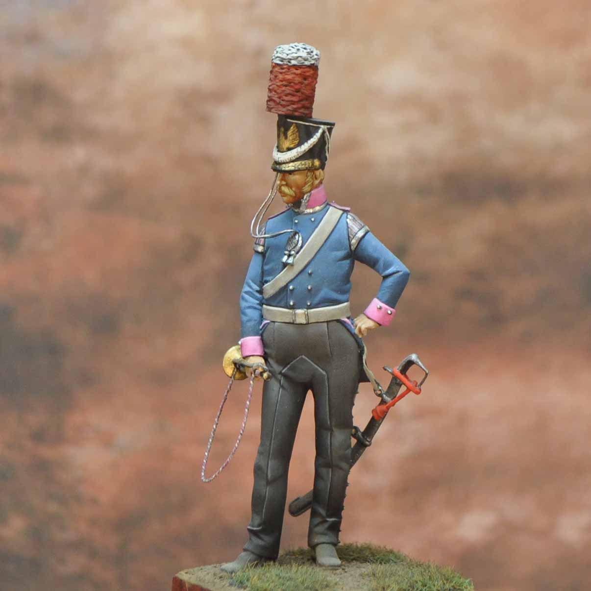 Art Girona Napoleonic Trompette Dragon 6 figurine 54mm