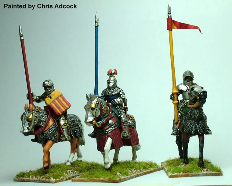 Perry Miniatures AO11 hommes d'armes montés armure blanche 28mm