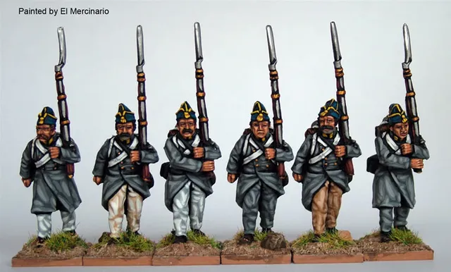 Perry Miniatures Carlist War ISA32 figurines infanterie capote