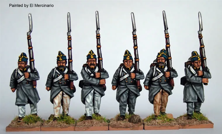 Perry Miniatures Carlist War ISA32 figurines infanterie capote