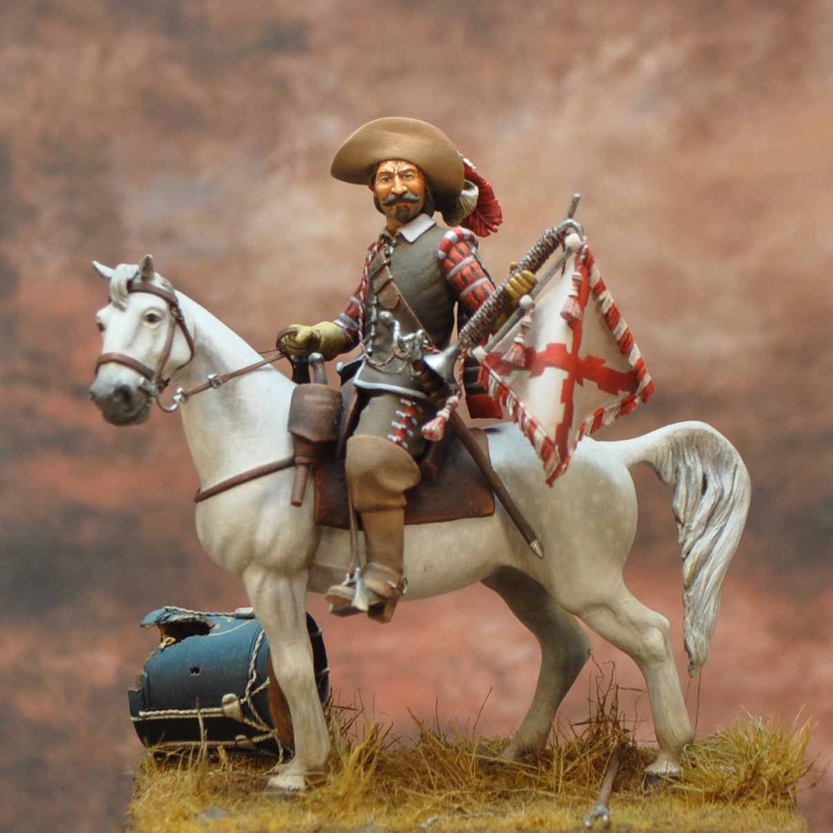 Art Girona Spanish Serie trompette guerre Trente Ans figurine
