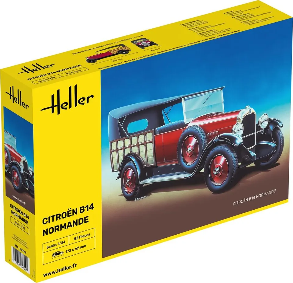 Heller Citroën B14 Normande 1/24 Maquette Voiture Moteur