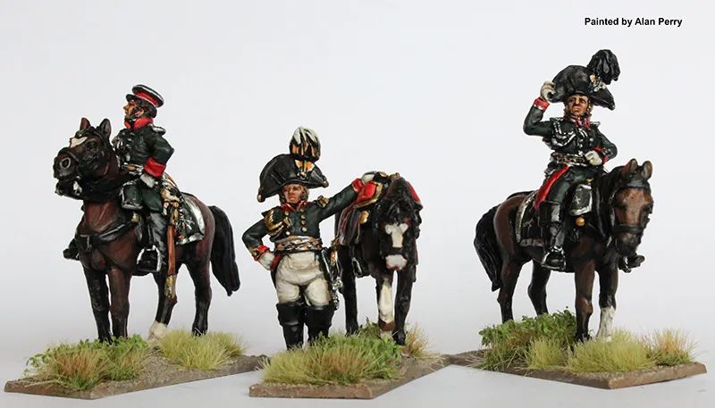 Perry Miniatures Napoleonic RN96 adjudants montés figurines métal