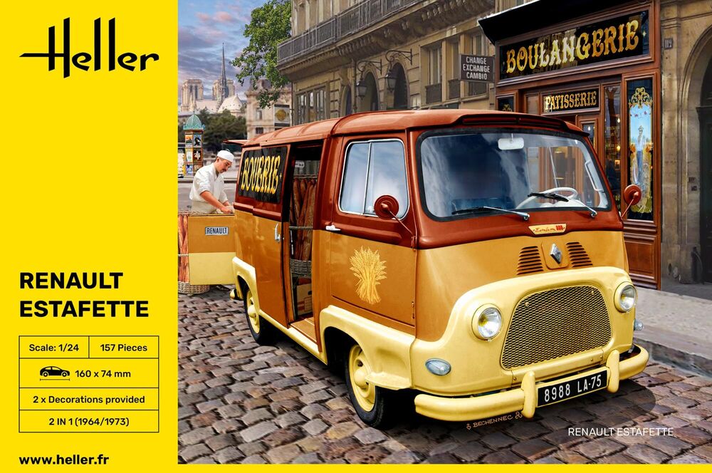 Heller Historical Collection Renault Estafette maquette voiture 1/24
