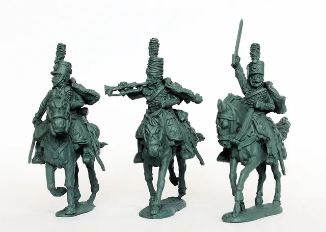 Perry Napoleonic EP30 Hussards figurines commandement shako galop